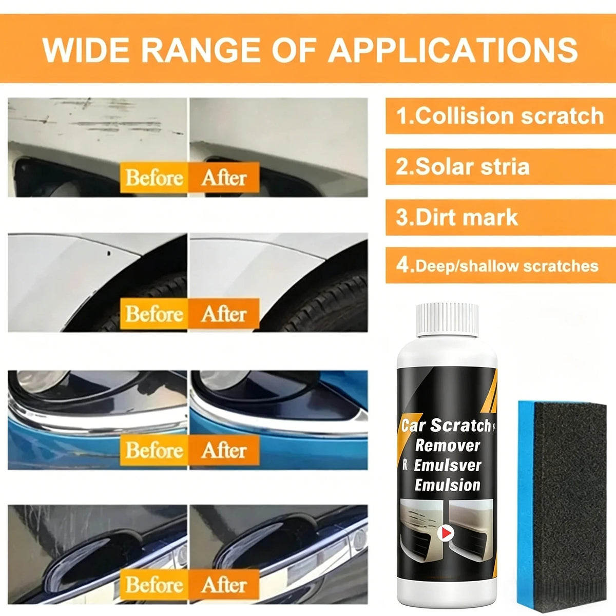 Car Scratch Remover & Swirl Remover Polish Wax – 30ml