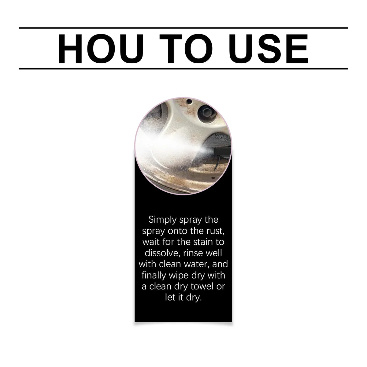 Car Rust Remover Spray | Iron & Brake Dust Cleaner 120ml