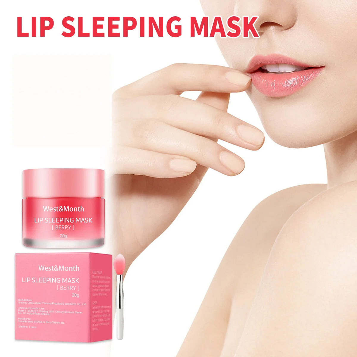 Berry Jelly Lip Sleeping Mask – Moisturizing Nourishing Lip Balm
