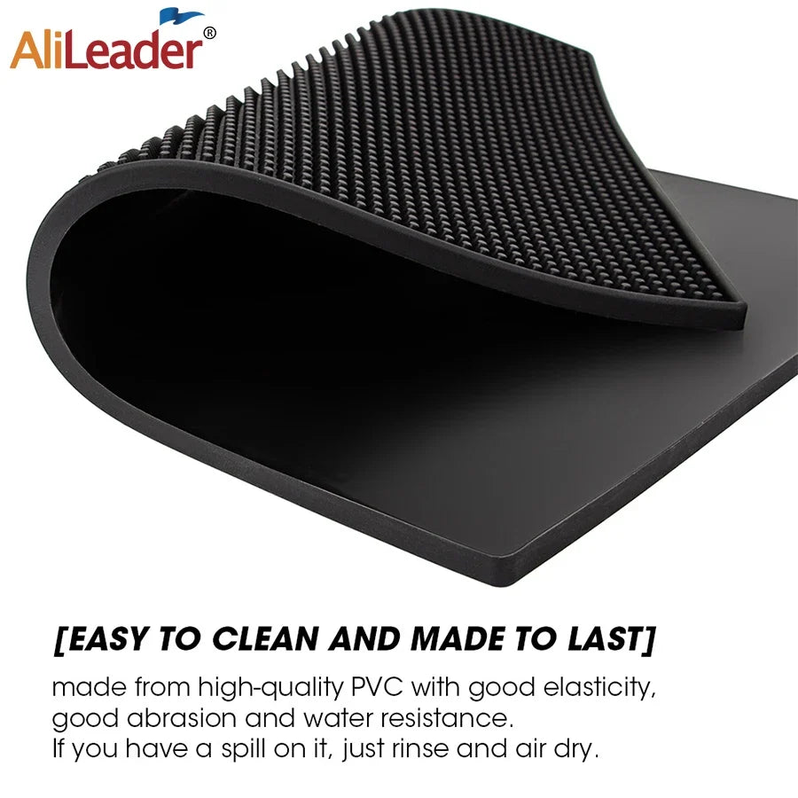 Rubber Non-Slip Barber Salon Mat – Tool Organizer Pad