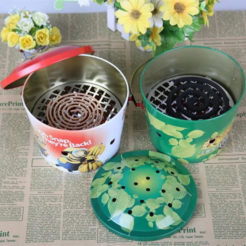 Home Lid Anti-heat Mosquito Incense Bucket Great Outdoor Camping Tool