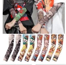 Tattood Sleeve Floral Arm Tattoo Seamless Outdoor Cycling Sun