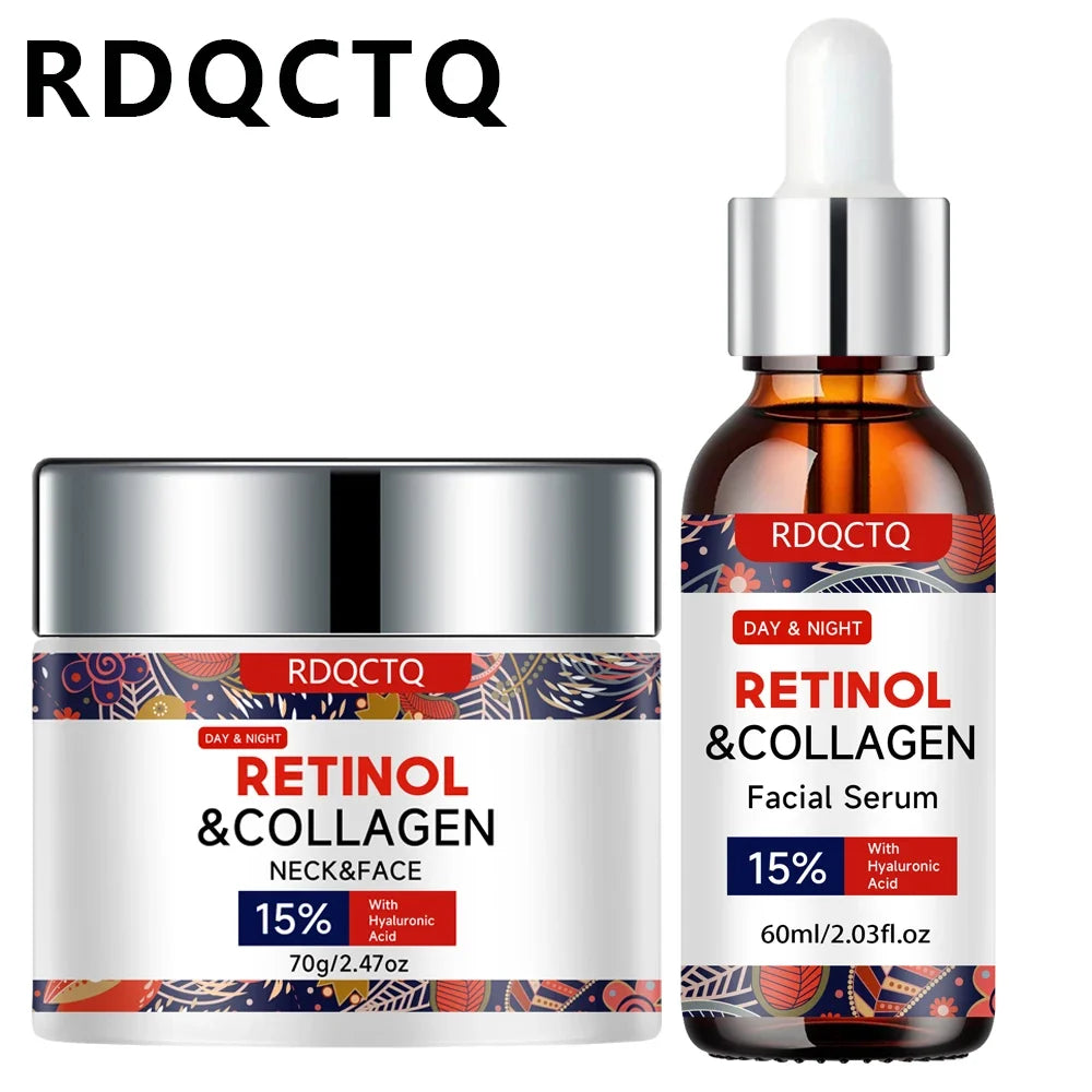 Retinol Collagen Serum | 15% Hyaluronic Acid | Hydrating Set