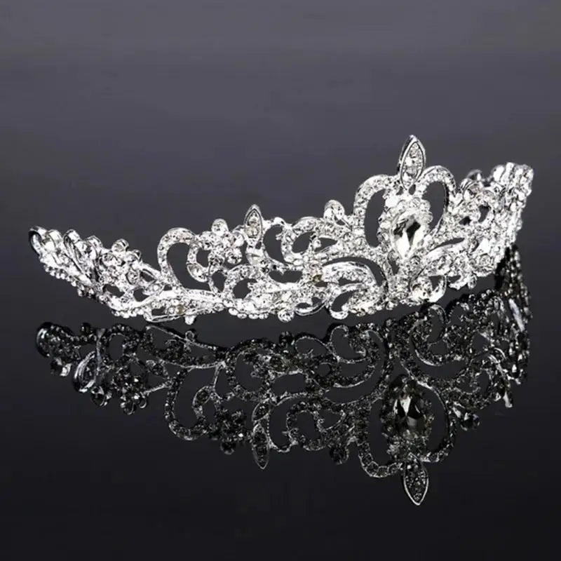 Luxury Diamond Crown Tiara – Bridal Wedding Princess Headpiece