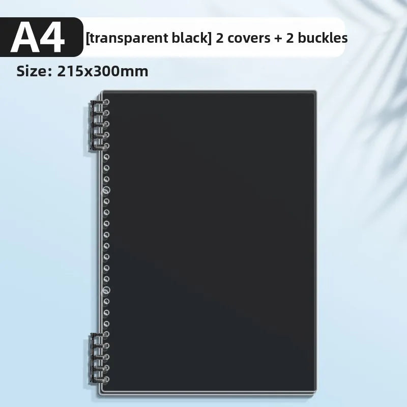 PP Transparent Loose-Leaf Binder Cover A4 A5 B5 – Colorful DIY