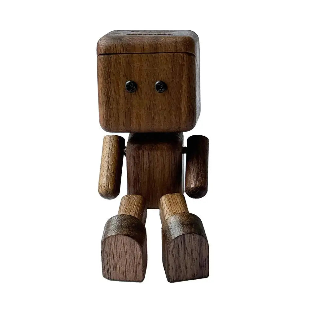 Shaking Wooden Man Figurine – Funny Desk Decor & Gift