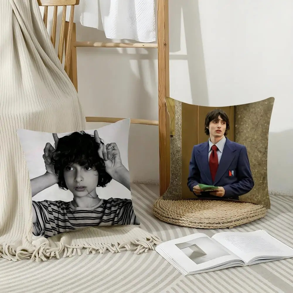 Breathable Linen Printed Cushion Cover with Hidden Zipper