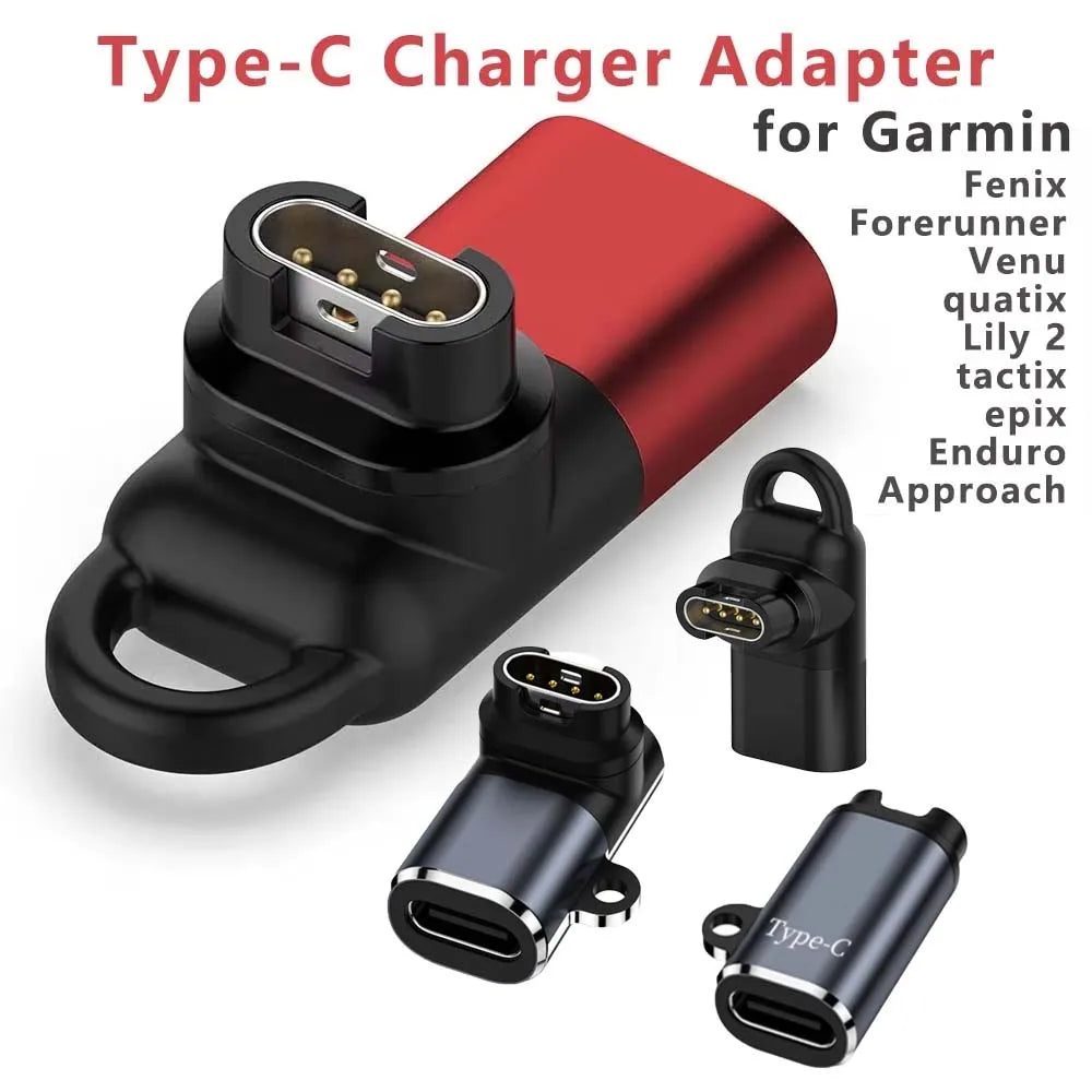USB-C Charger Adapter for Garmin Forerunner 265 965 Fenix 7 6