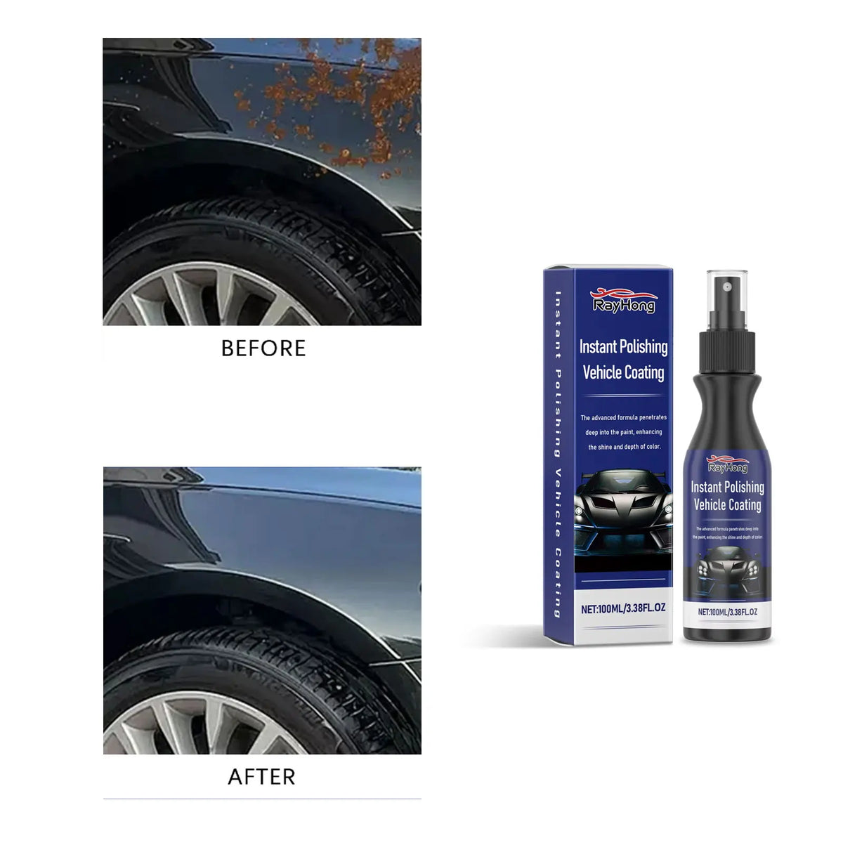 Rayhong Nano Car Coating – Scratch Resistant & UV Protection