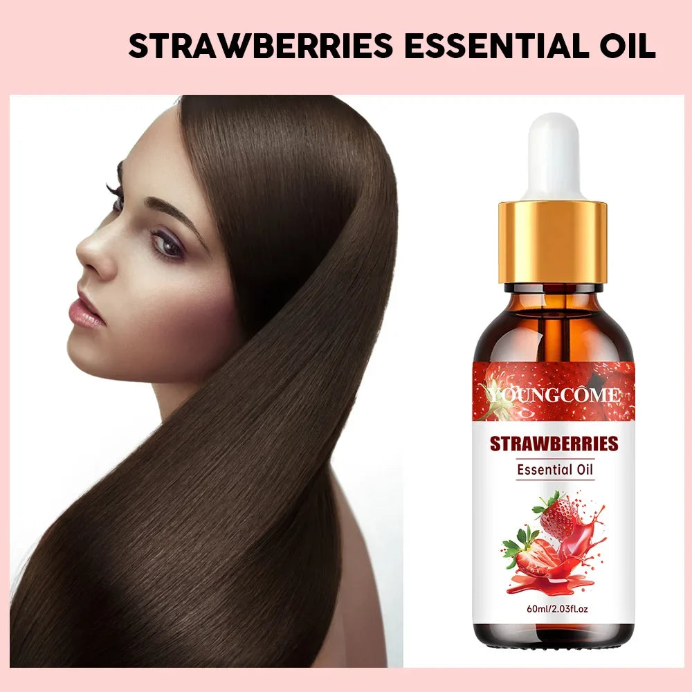 YOUNGCOME Strawberry Hair Oil – 2-in-1 Growth & Shine
