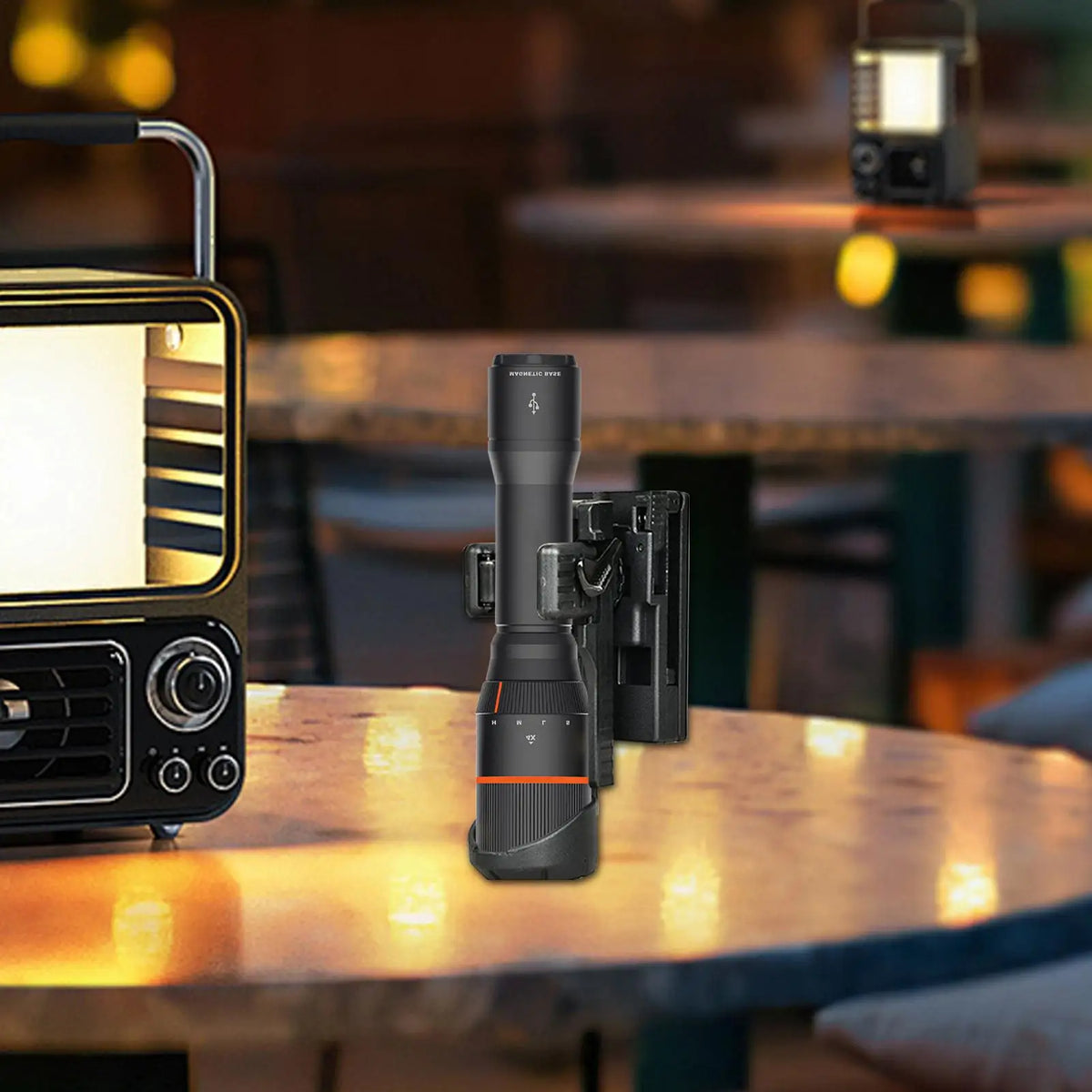 Quick-Release Flashlight Belt Holster | Duty Belt Mount