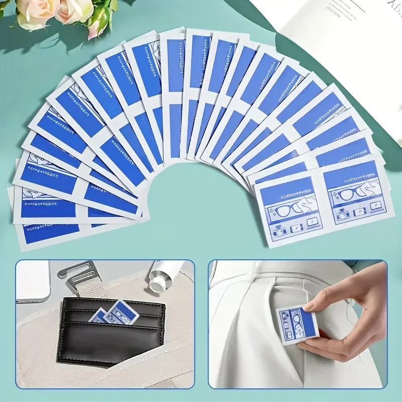 100 Disposable Eyeglass Cleaning Wipes – Screen & Lens Wipes