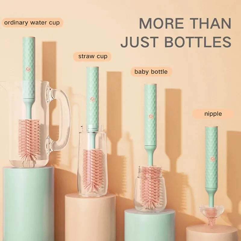 Cleaning Brush Electric Bottle Waterproof 360 Degree Rotating Long