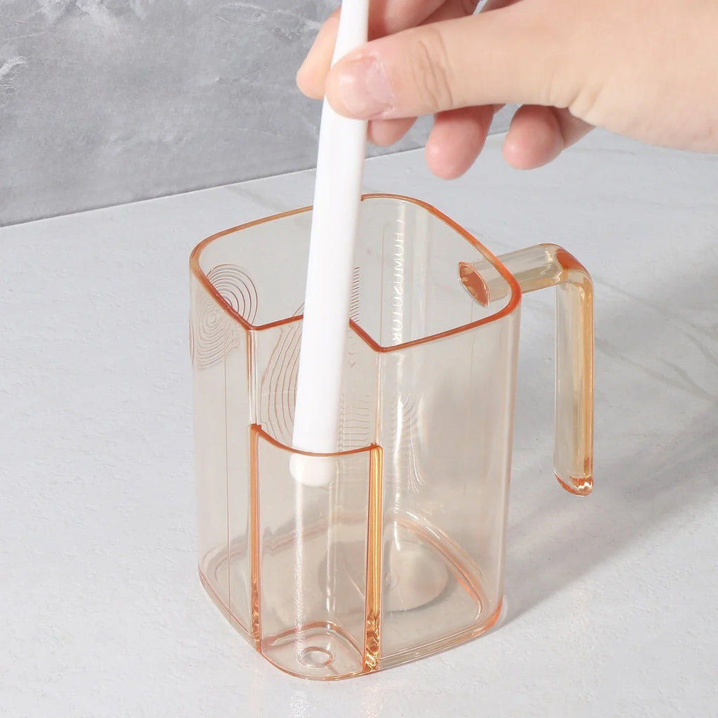 Light Luxury Transparent Mouthwash Cup Household Couple Toothbrush