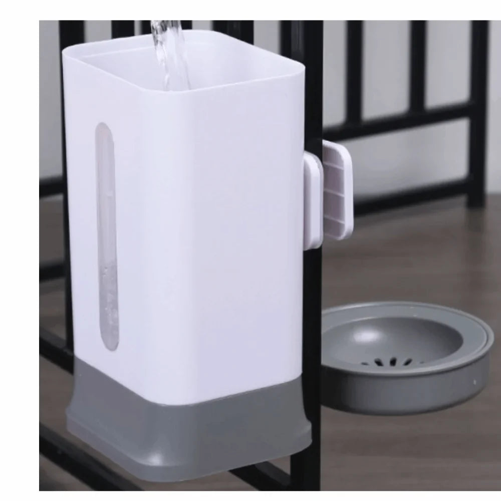 1.5L Cage-Hanging Dog Water Dispenser – Leak-Proof Auto Waterer
