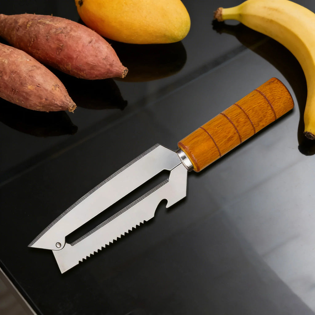 Sugarcane Peeler & Fruit Knife – Sharp Stainless Steel Tool
