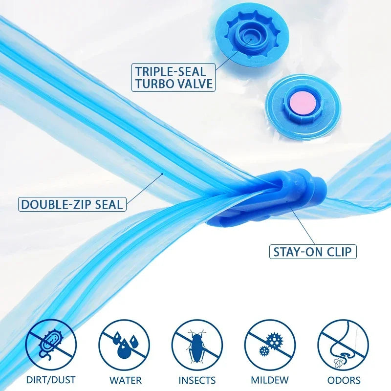 Vacuum Storage Bags for Clothes, Bedding & Blankets | Space Saver