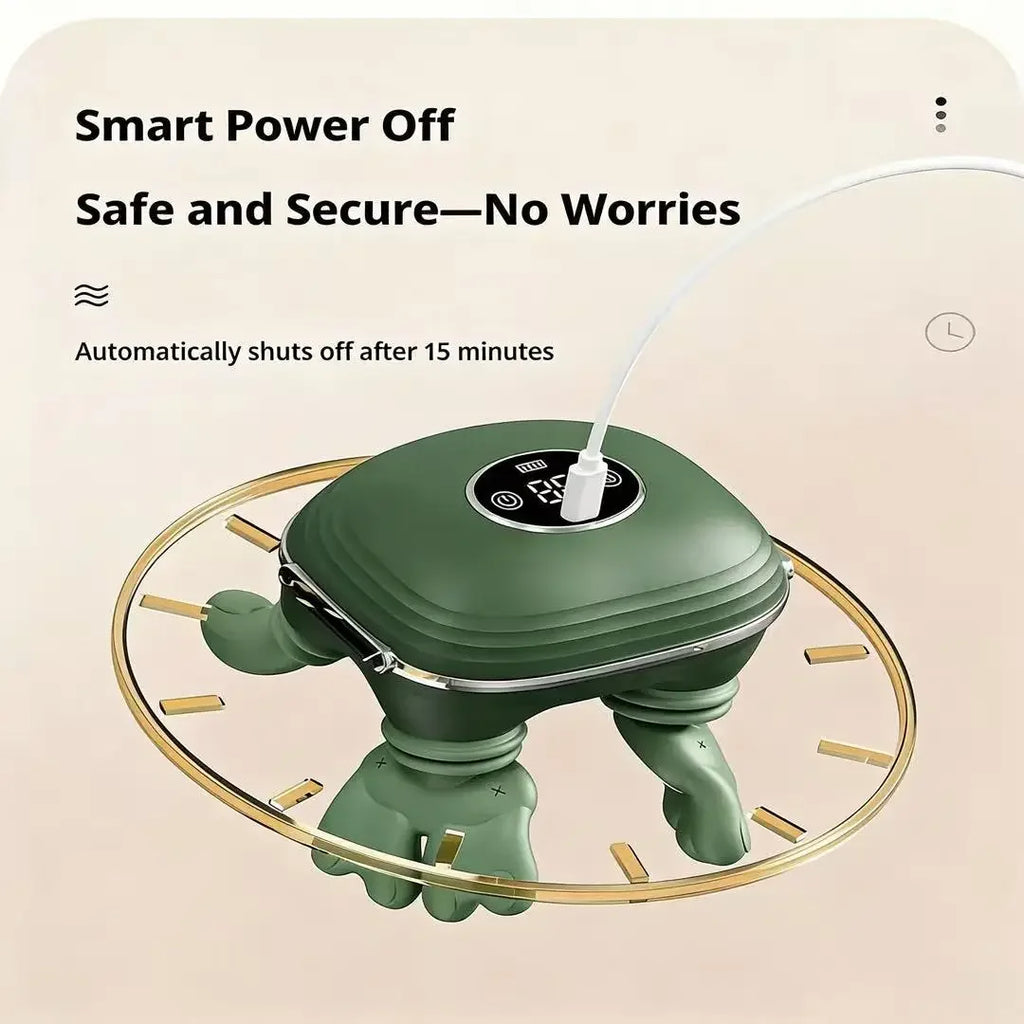 LCD Neck & Shoulder Massager | 4D Kneading Wireless Device