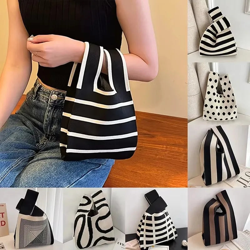 Women's Mini Hand-Woven Felt Handbag | Korean-Style Tote