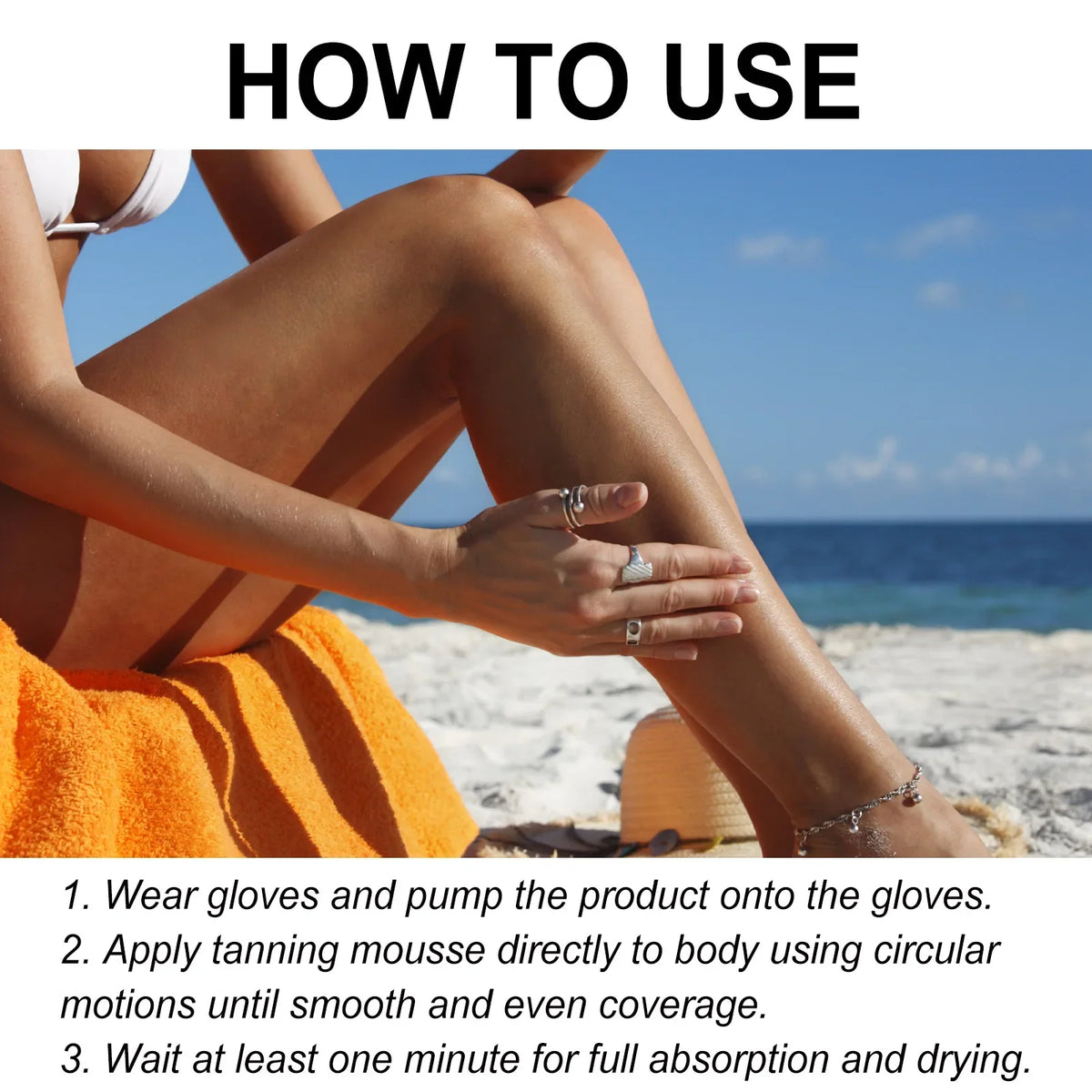 OceAura Self Tanning Mousse | Sunless Bronzer Spray 60ml