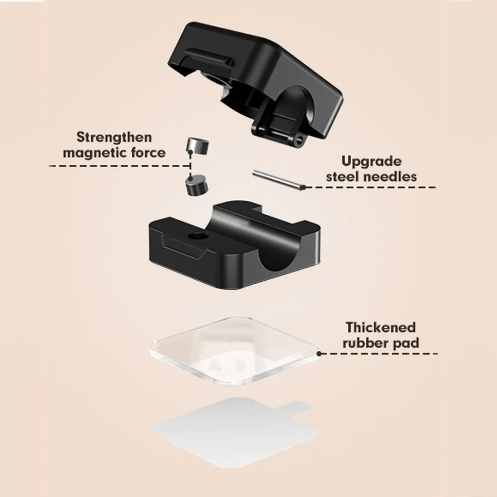 Magnetic Cable Clips – Adhesive Cord Organizer 6-Pack