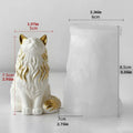 Maine Coon Shaped Silicone Mold 3D Cat Design DIY Candles Soaps