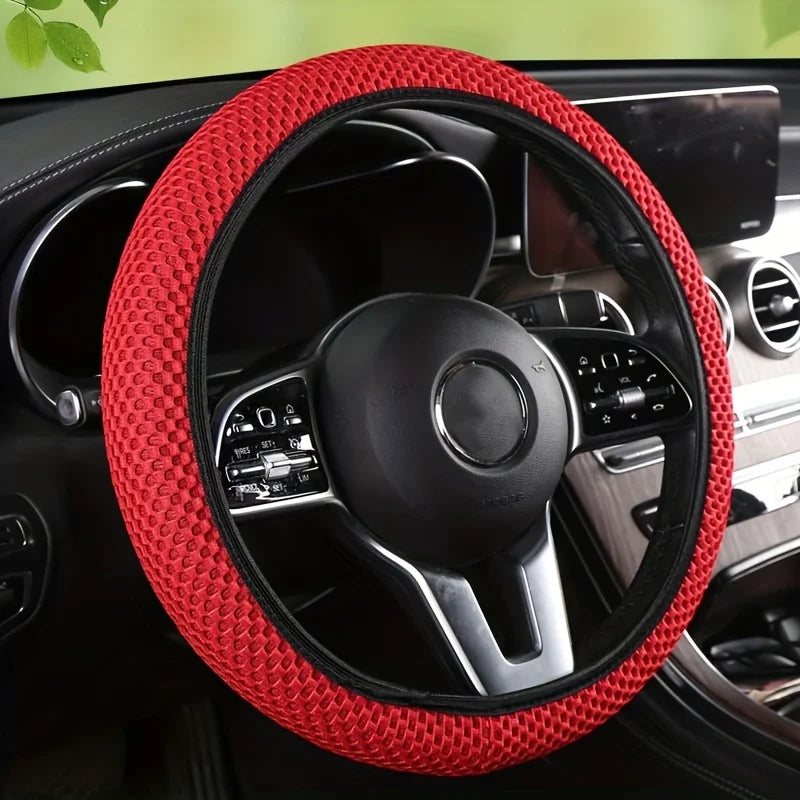Universal Car Steering Wheel Cover Summer Ice Silk Breathable