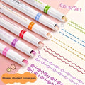 6-Pack Fine Line Graphic Outline Pens for Notes & Art