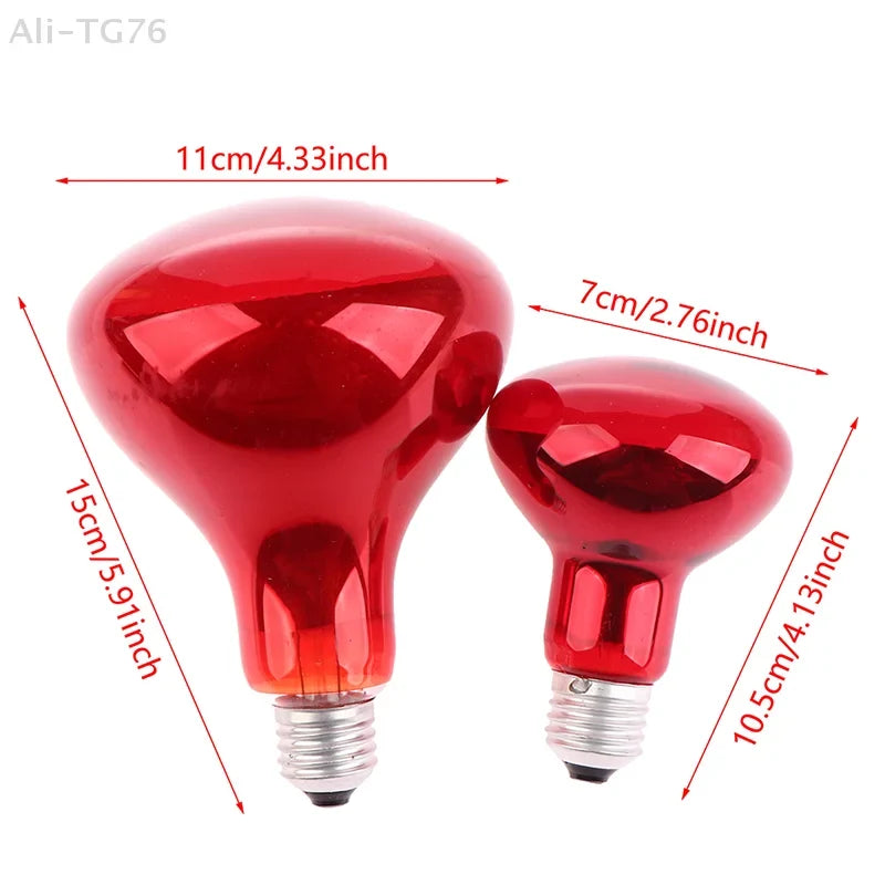100W 150W Infrared Physiotherapy Red Heat Lamp Bulb