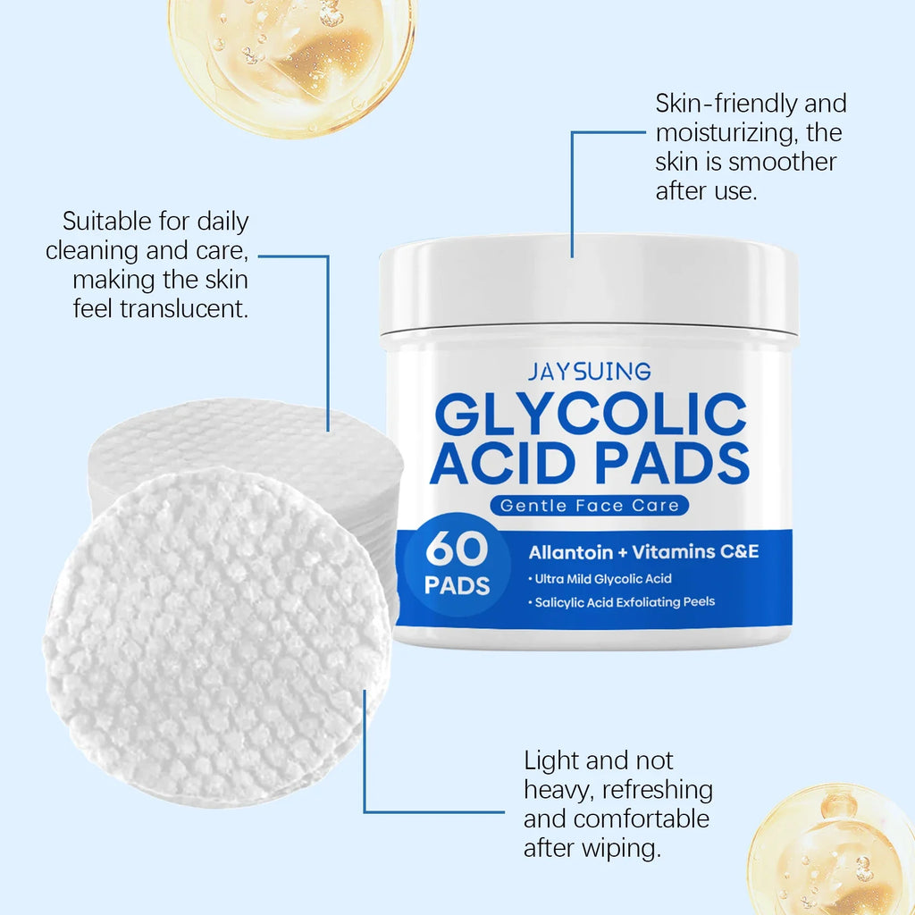 Glycolic & Salicylic Acid Exfoliating Pads – Brighten Skin