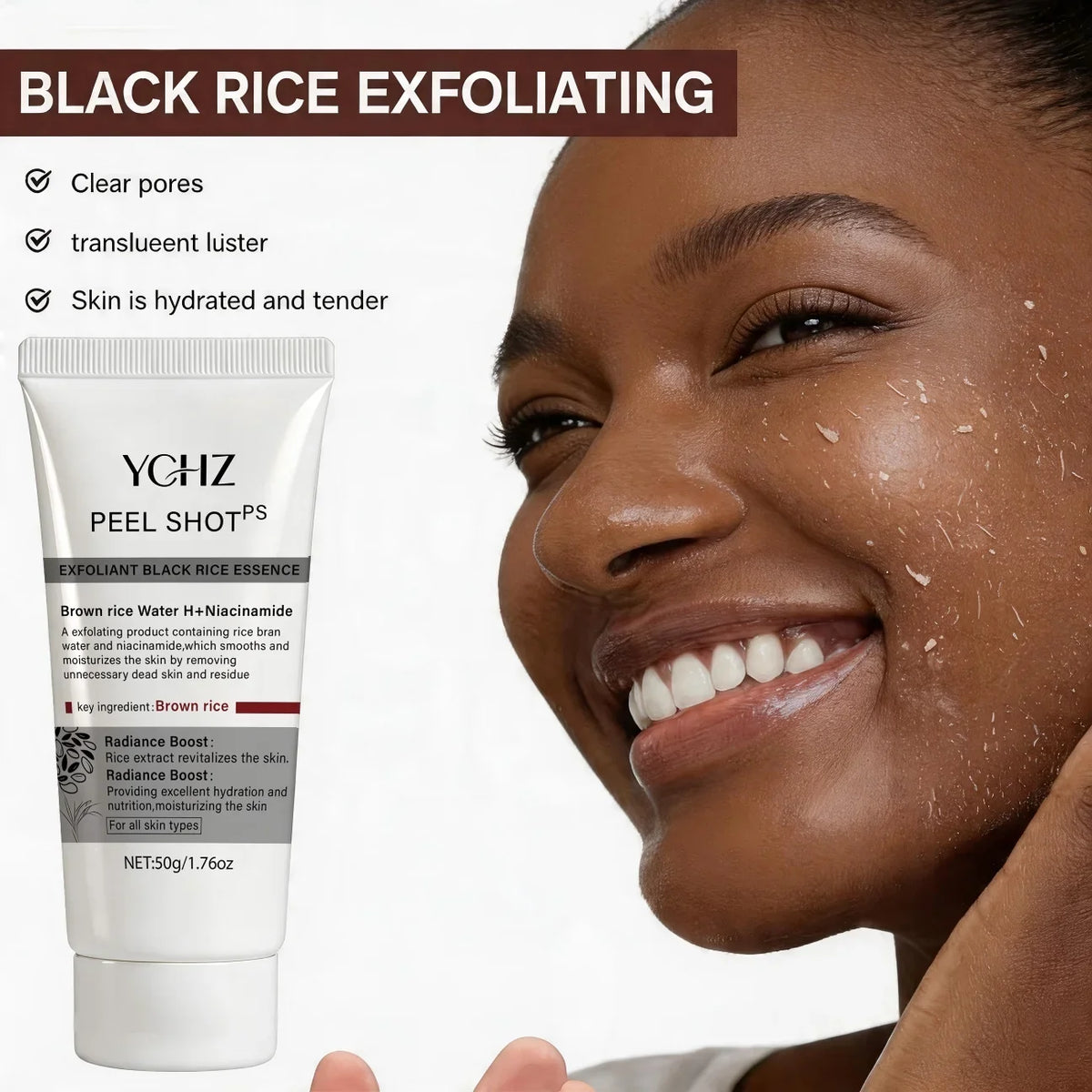 YCHZ Brown Rice Exfoliating Gel – Smooth & Moisturize Skin