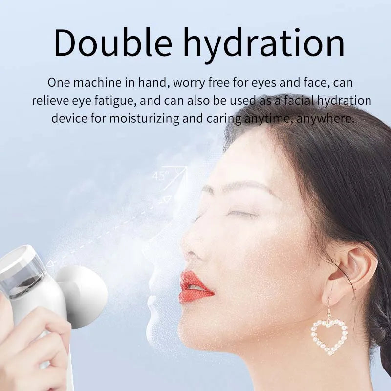 Hot & Cold Eye Steamer Massager | Nano Mist Hydrator Mask