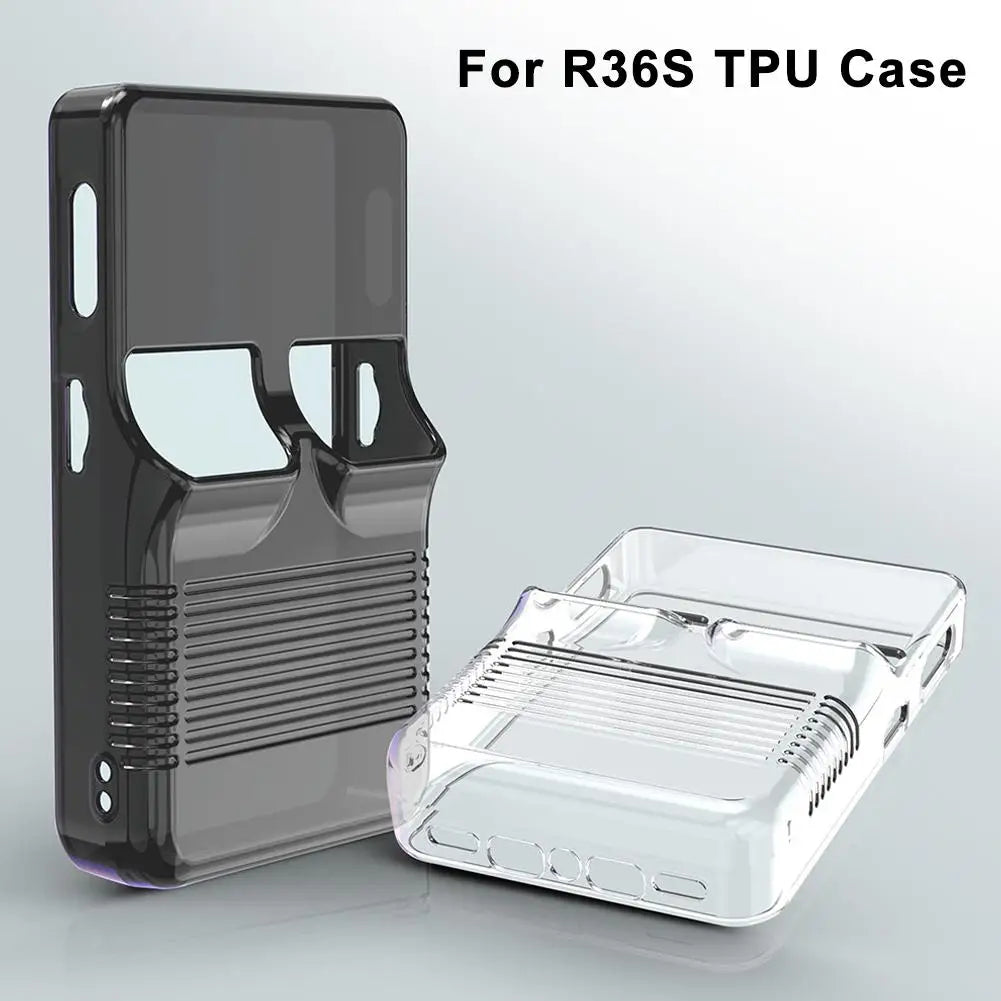 Transparent TPU Case for R36S Handheld Game Console