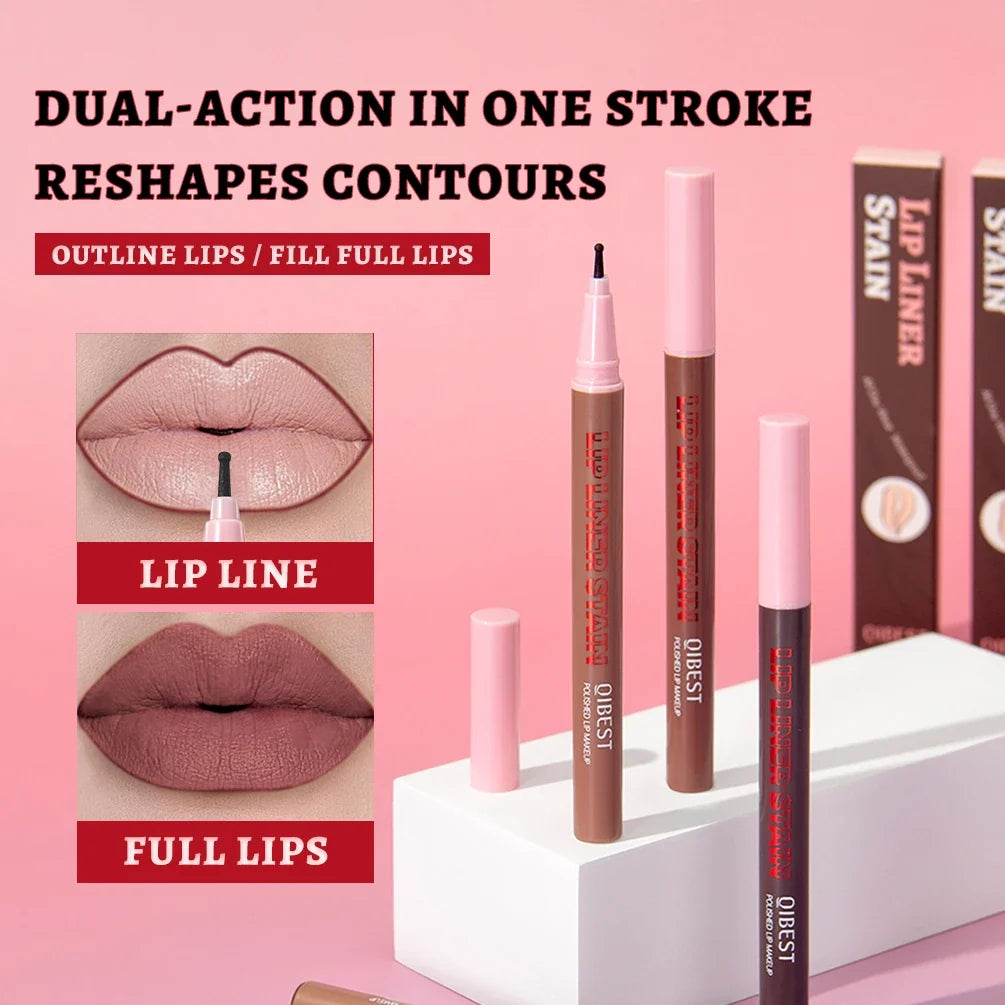 QiBest Matte Liquid Lip Liner – Waterproof Contour Pen