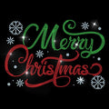 Christmas Glass Rhinestone Iron-On Appliqué Patch – 11.7x8.3"