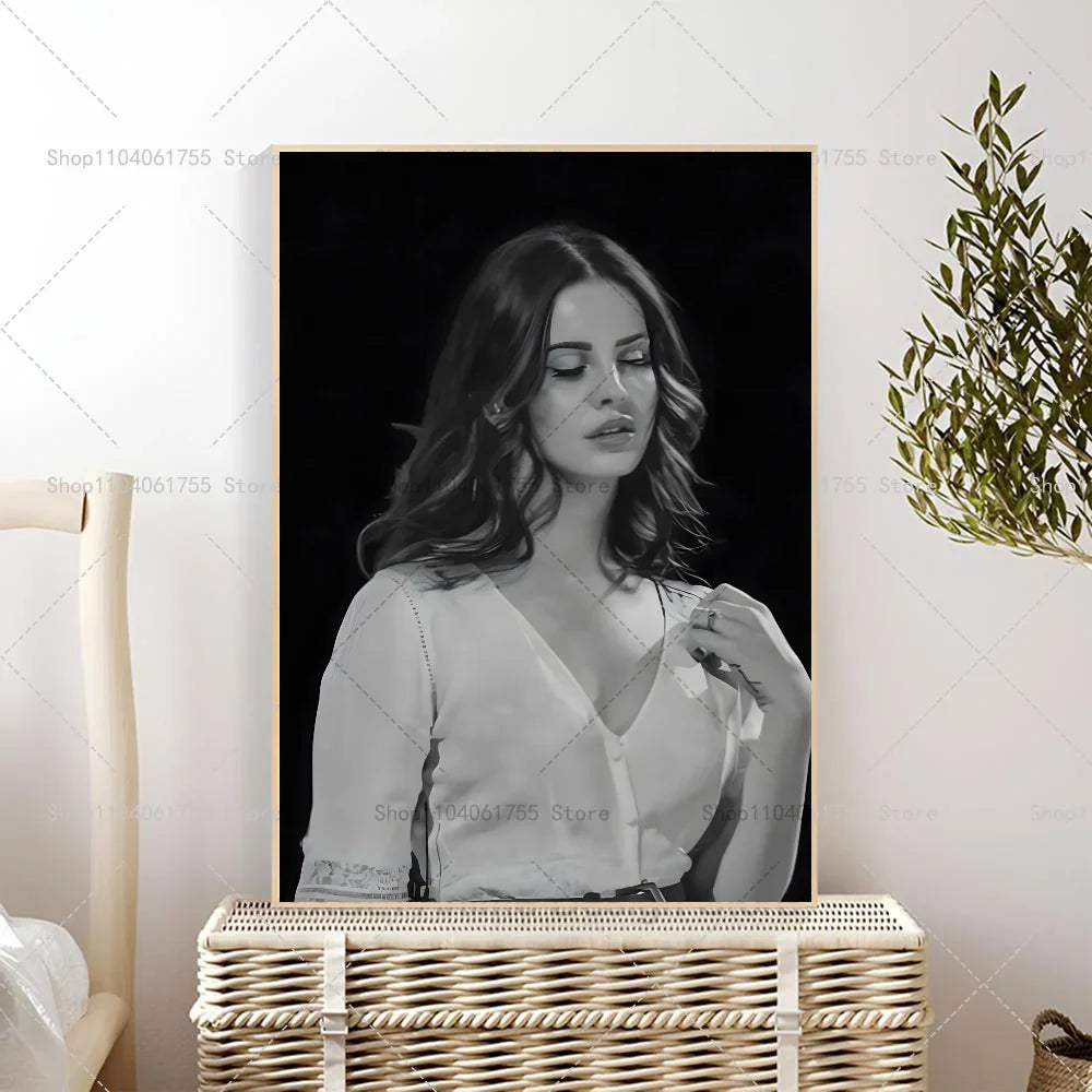 Lana Del Rey Wall Poster – Self-Adhesive Waterproof Art Sticker