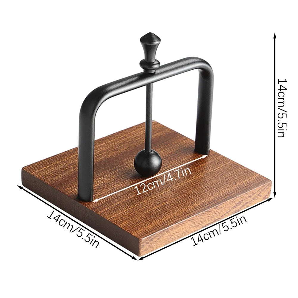 Solid Wood Napkin Holder – Tabletop Dispenser for Home & Café