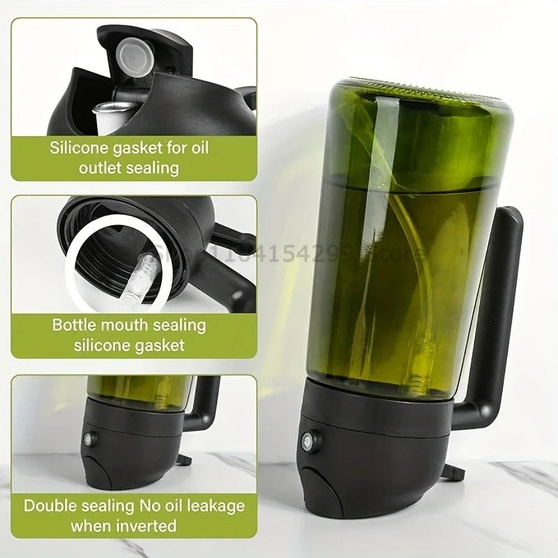 2-in-1 Oil Sprayer & Dispenser Bottle 470ml | Air Fryer & BBQ