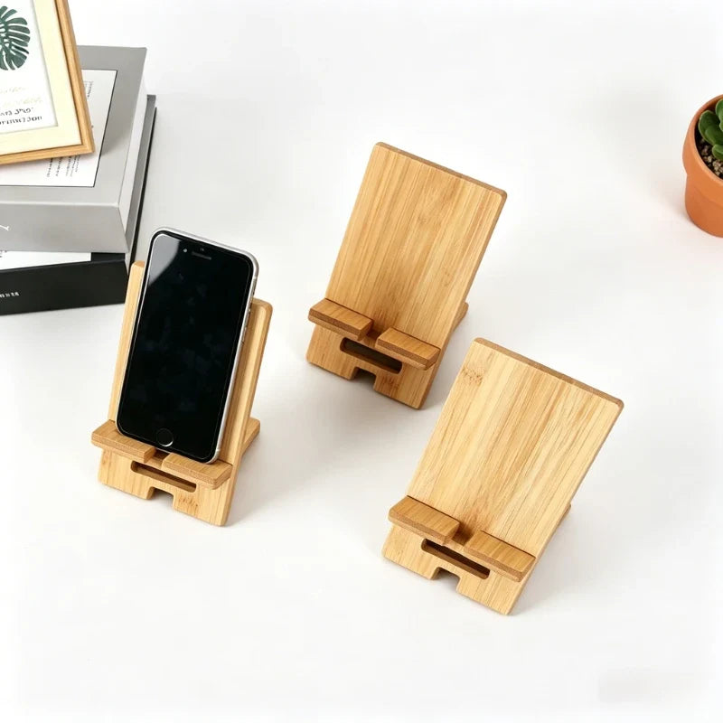 Universal Wooden Phone Holder IPhone 14 Max X XS Mobile Bracket