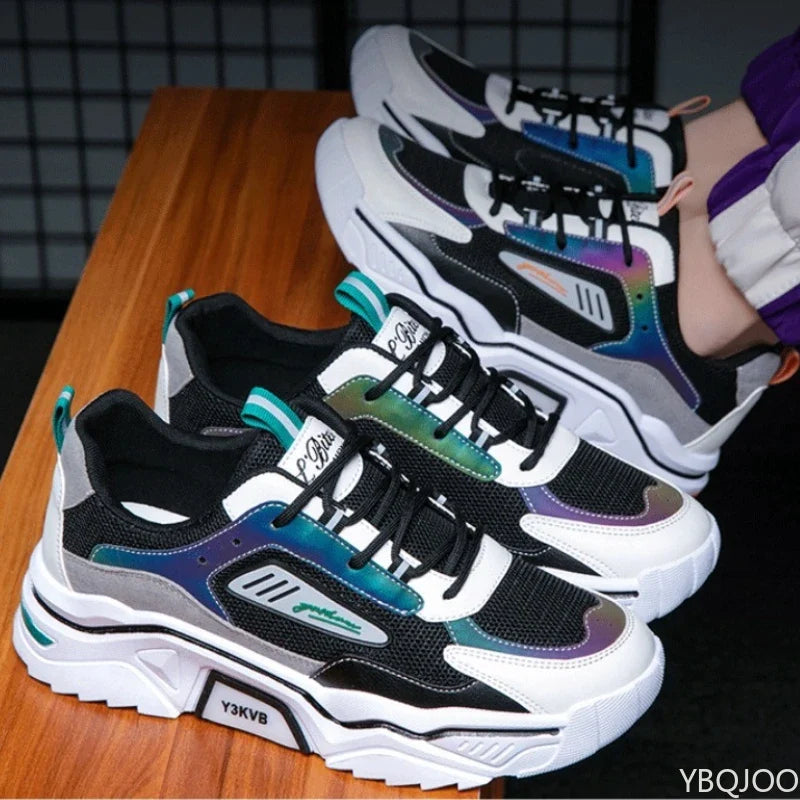 Men's Breathable Mesh Sneakers – Lightweight Casual Sports Shoes