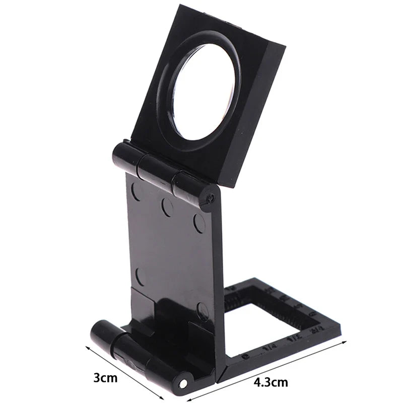 10X Folding Magnifier Loupe with Scale – 28mm Lens Tool