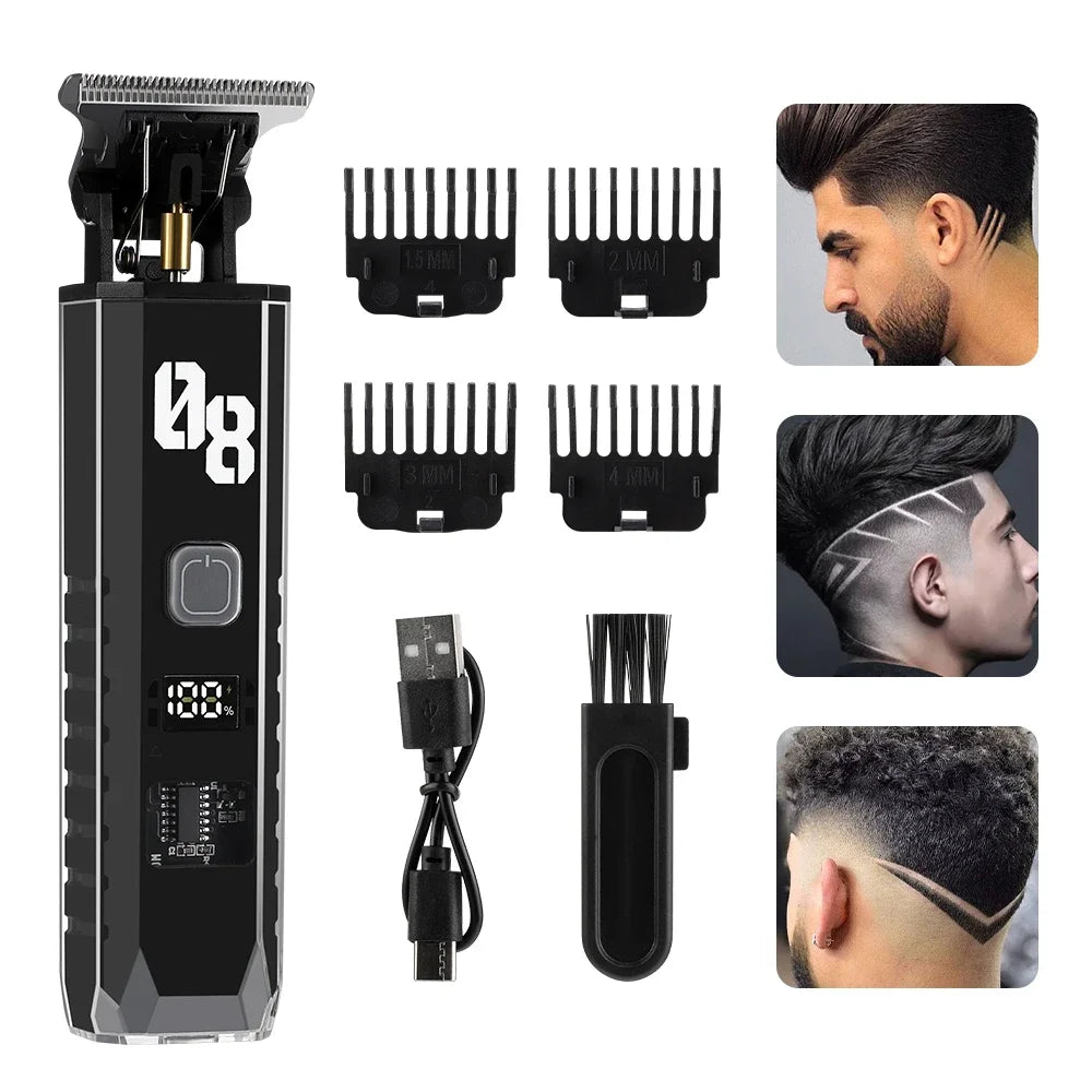 AFDEAL Cordless Hair & Beard Trimmer Kit with LED Display