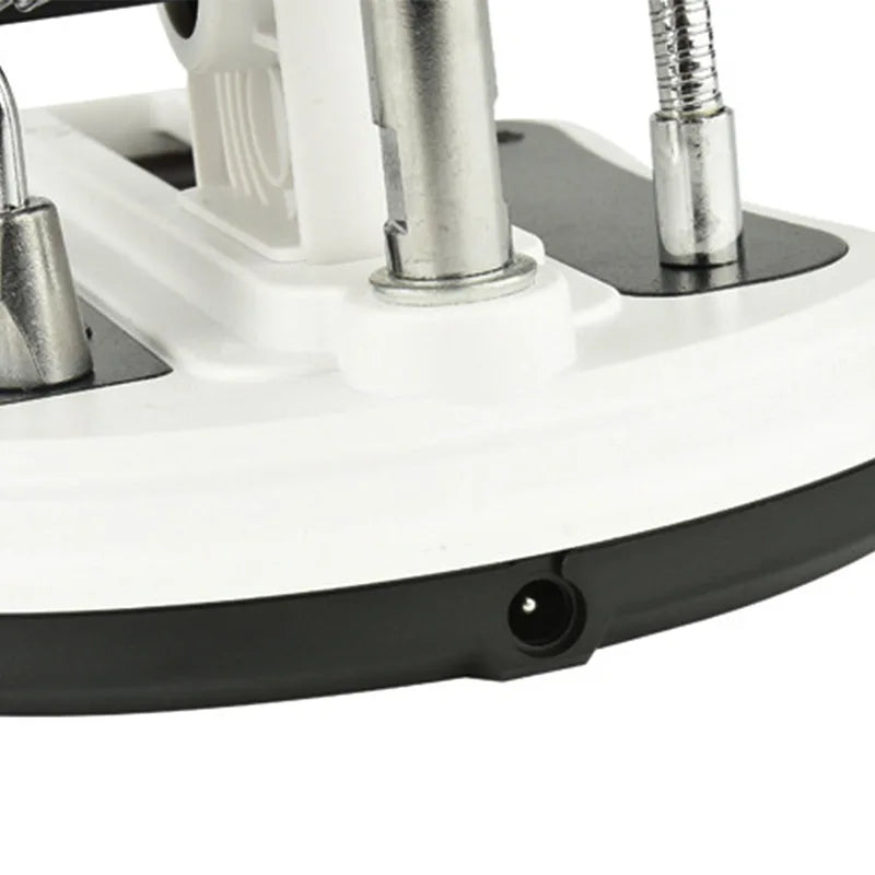 LED Desktop Magnifier & Third Hand Soldering Loupe with Clips