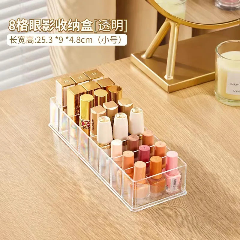 Desktop Cosmetic Organizer – Lipstick, Nail Polish & Palette Storage