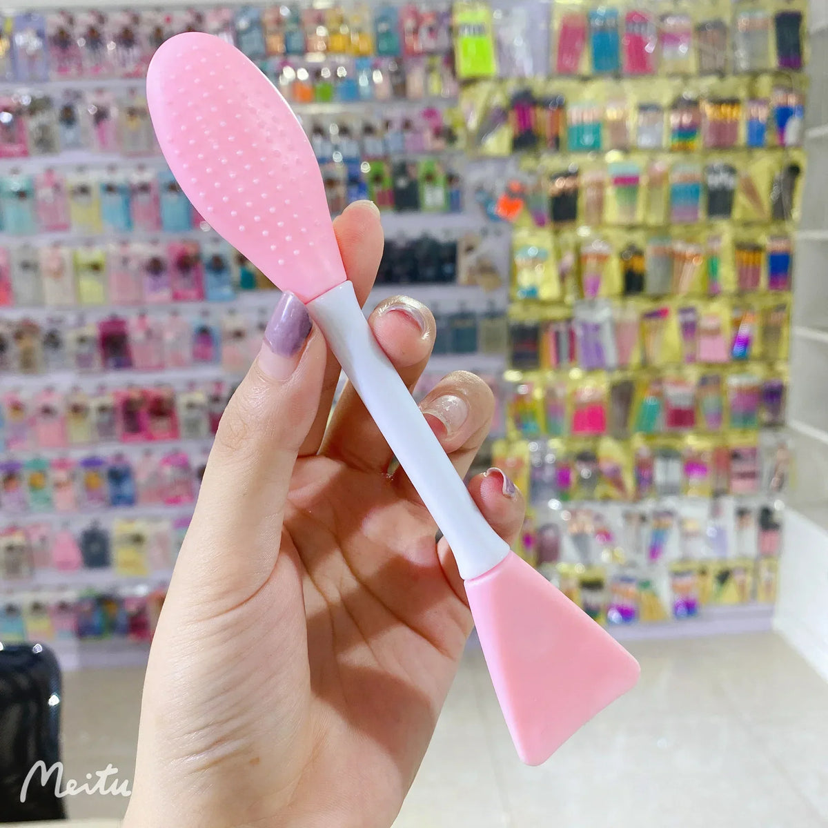 Double-Ended Silicone Face & Clay Mask Applicator Brush