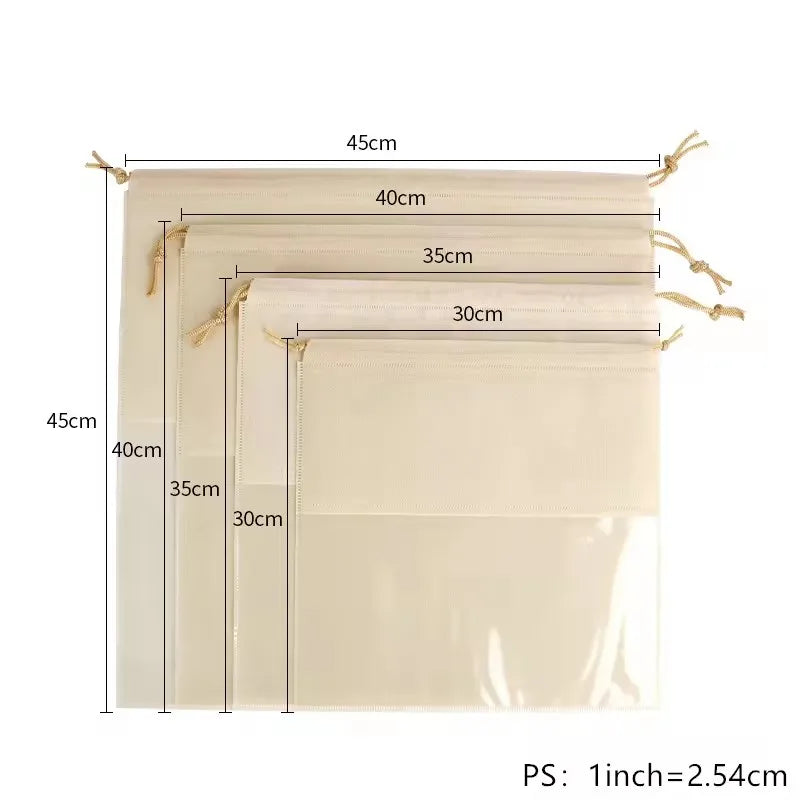 5-Pack Dustproof Drawstring Handbag Storage Bags | Moisture-Proof