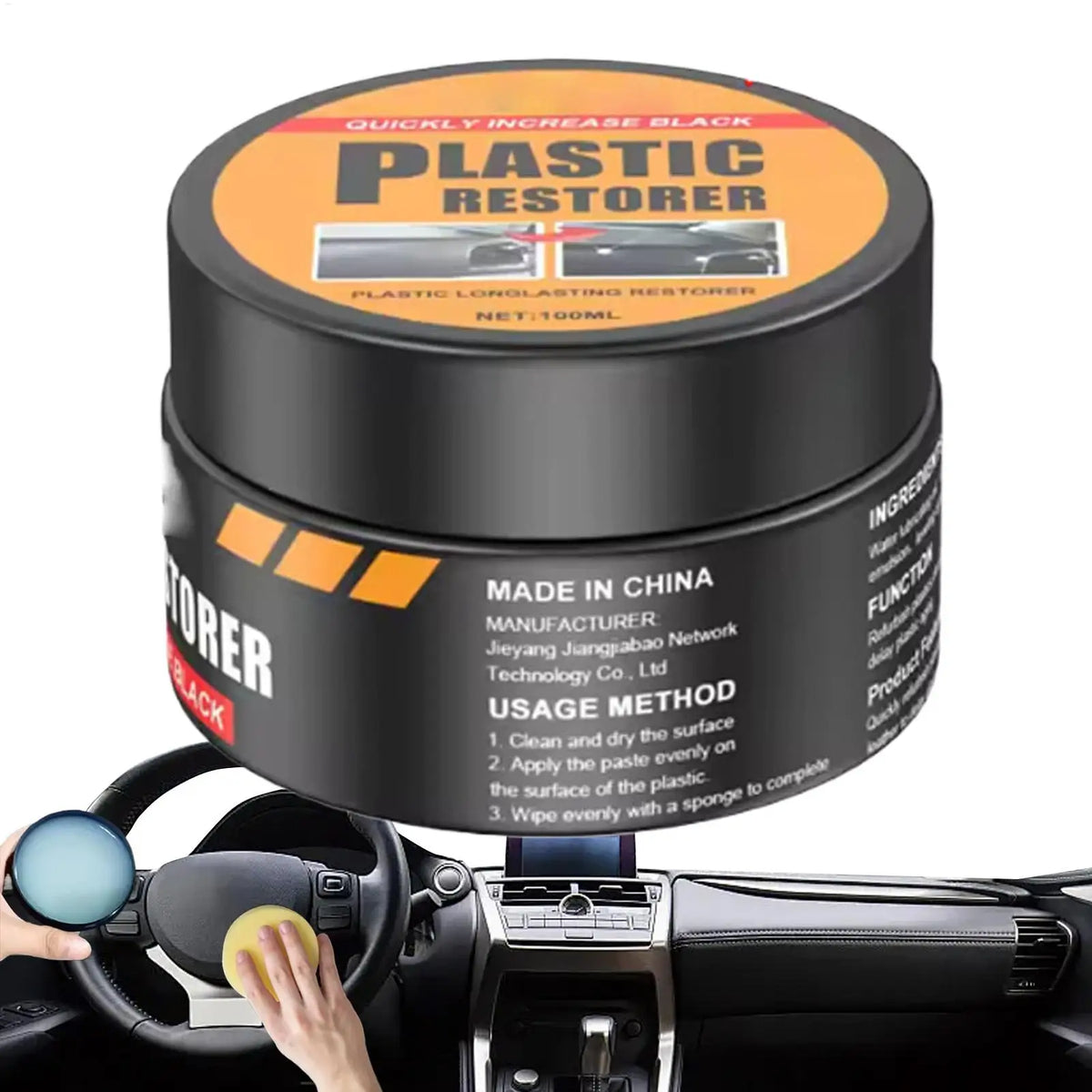 Leather Restorer Paste Renewal Wax Car Interior Care Cleaning Cream