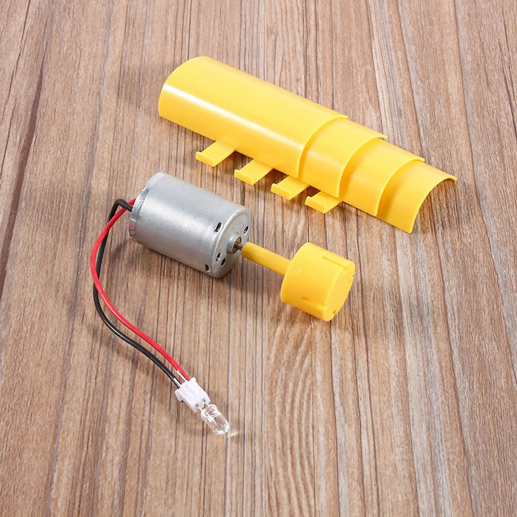 DIY Small Motor Vertical Wind Turbines Blades Breeze Electricity