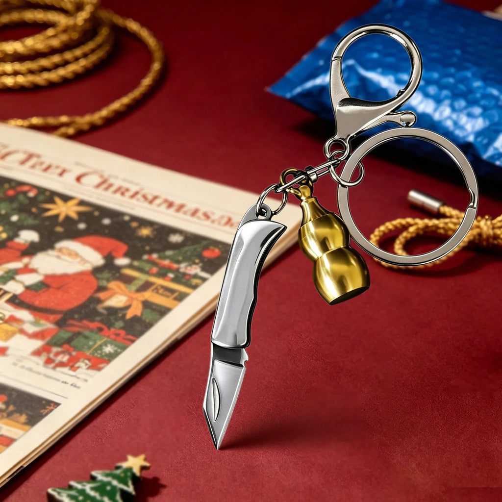 Portable Folding Pocket Knife – EDC Keychain Utility Tool