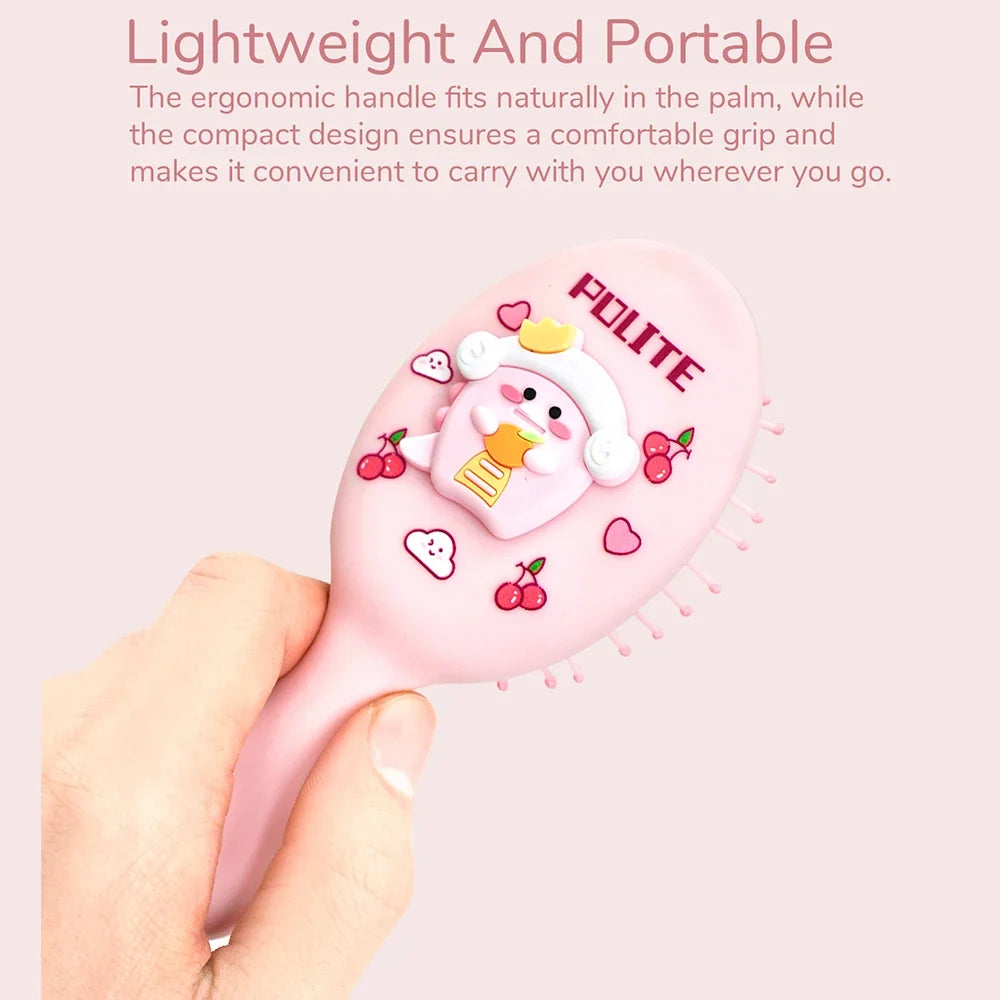 Cartoon Dinosaur Mini Air Cushion Massage Comb – Anti-Static